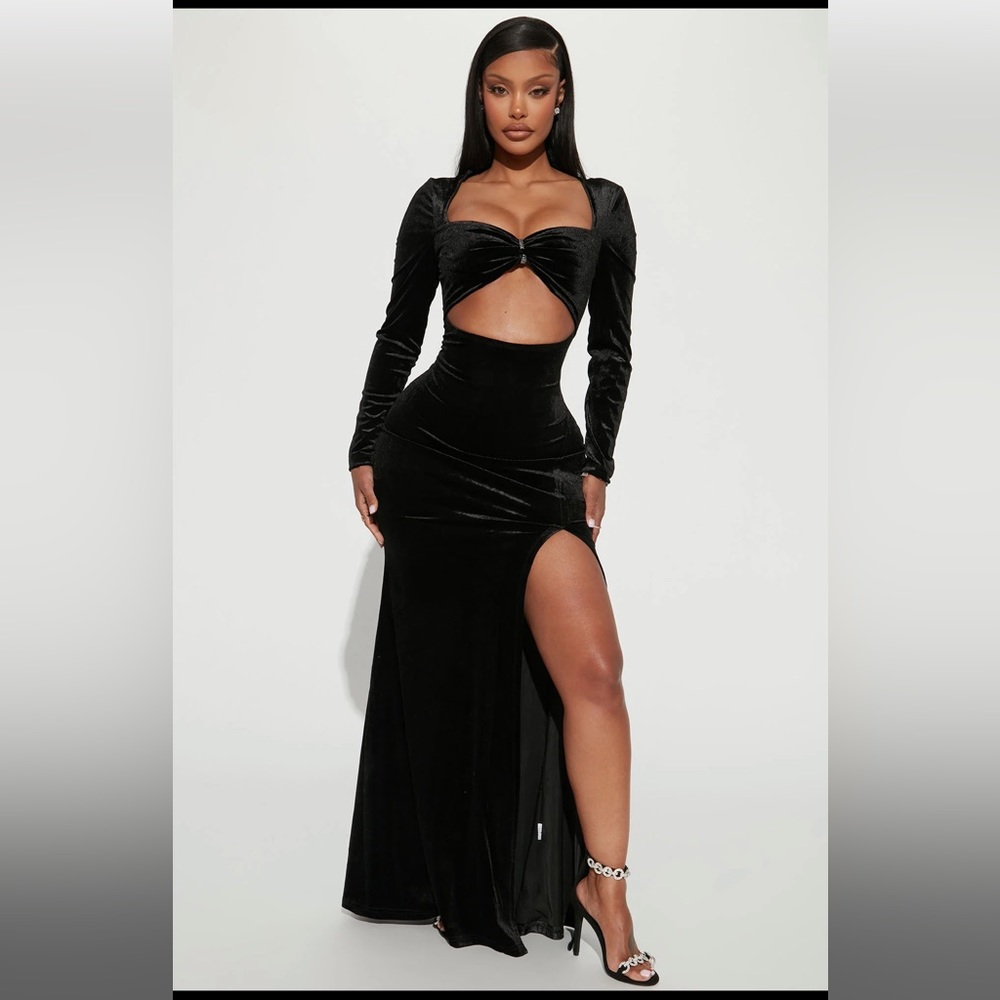Velvet formal dress